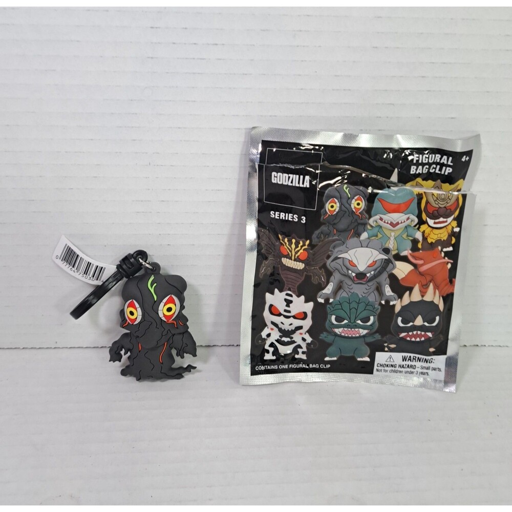 Godzilla Figural Bag Clip Hedorah Series 3 Monogram Toy Figure Keychain Kaiju
